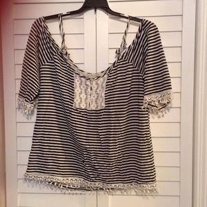 American Rag cold shoulder top